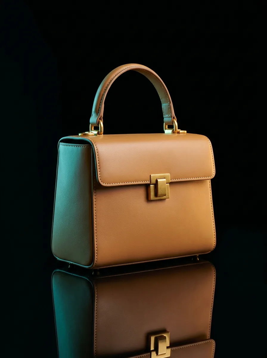 Charles & Keith Top Handle Bag — Camel Tan Product Shot