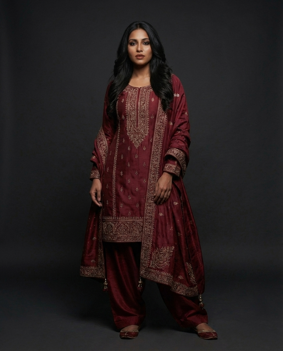 Merlot Kurta 3/4 View DTC