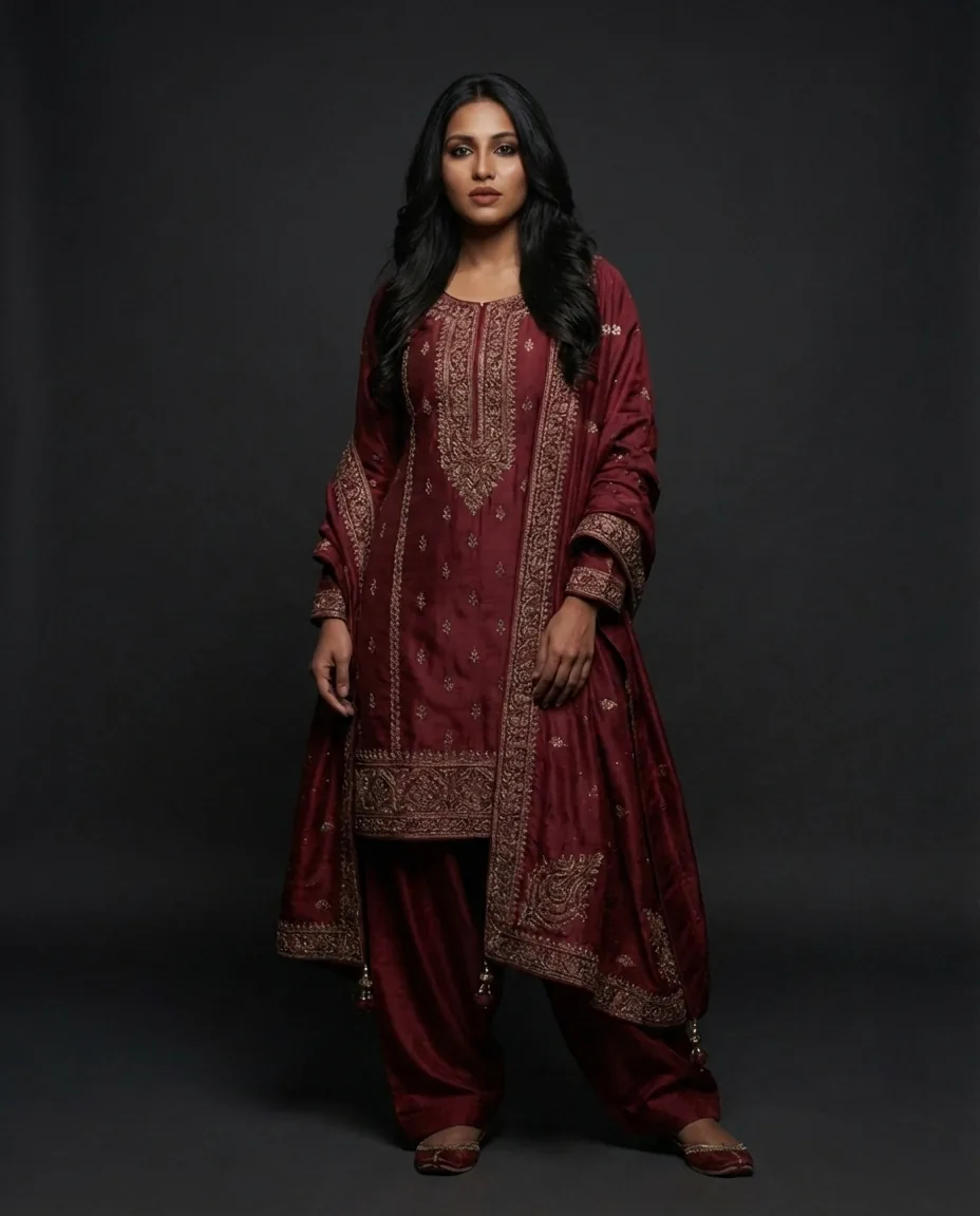 Merlot Kurta 3/4 View DTC