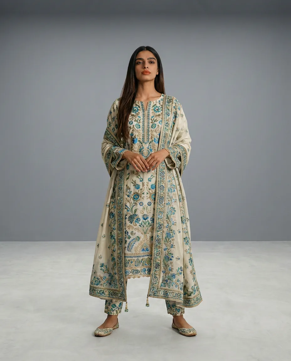 Printed Kurta Beige DTC Catalog