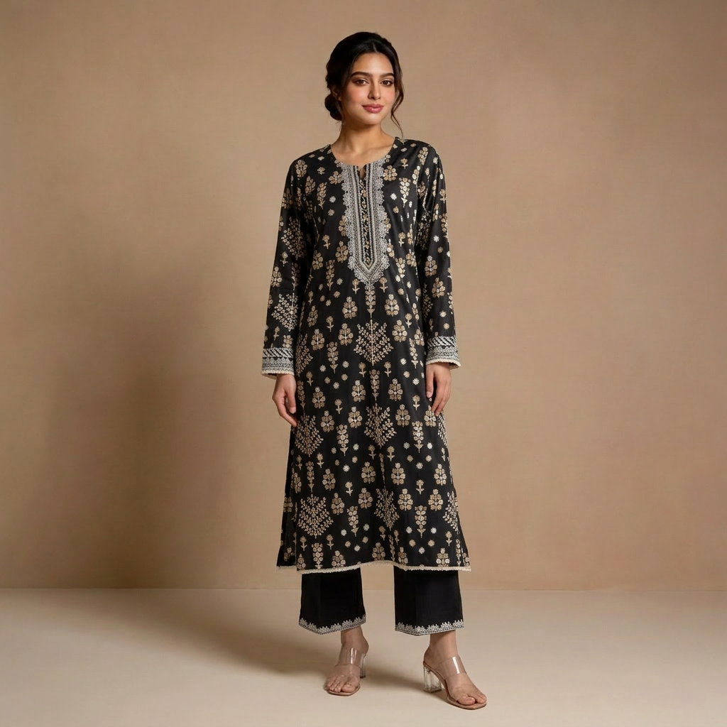 Virtual Try-On — Black Floral DTC