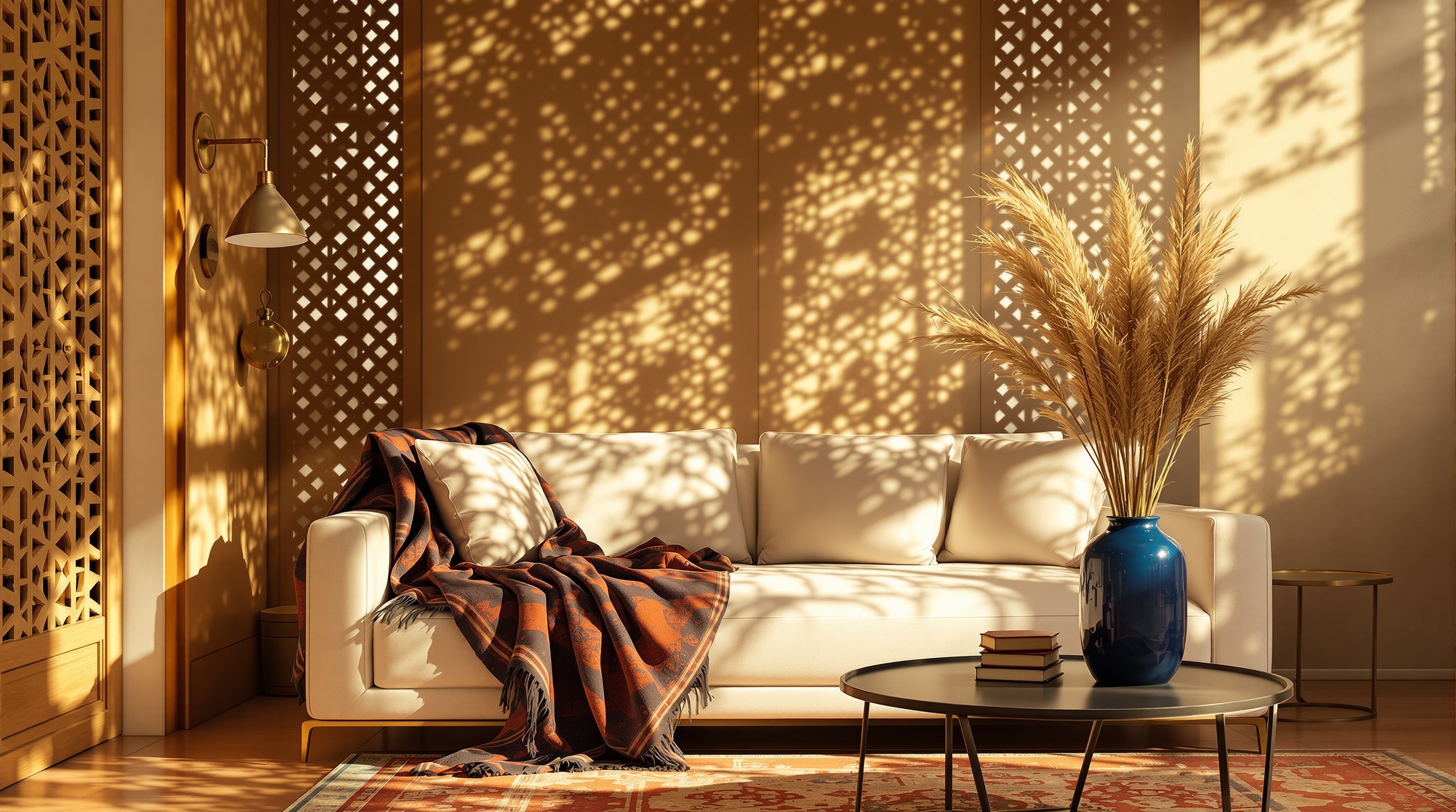Pakistani Jali Interior Living Room